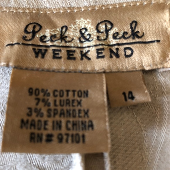 Peck & Peck Weekend Blazer, Embossed Floral Print - Picture 5 of 8